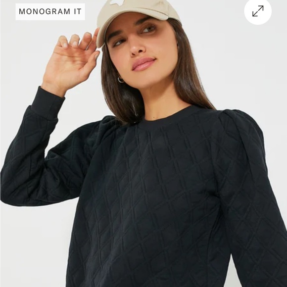 Tuckernuck Sweaters - Tuckernuck Black Quilted Sweater